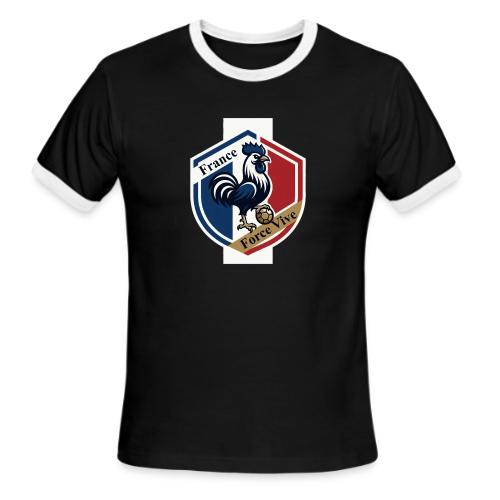 France Rooster T-Shirt, Bleu-Blanc-Rouge gift - Men's Ringer T-Shirt