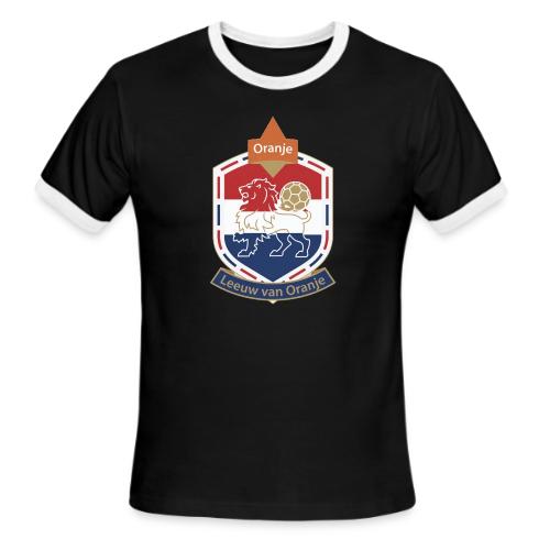 Netherlands Lion Crest T-Shirt, Dutch Badge Gift - Men's Ringer T-Shirt