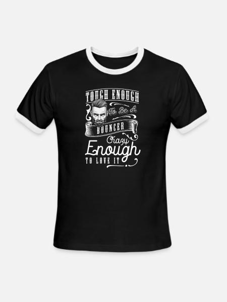 Bouncer Profession Entrance - Men's Ringer T-Shirt - black/white