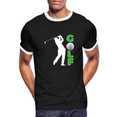 Golf: Classic Golf Motion - Men's Ringer T-Shirt