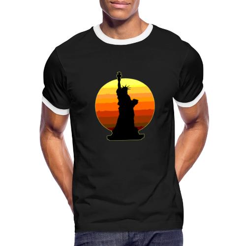 USA: Golden Horizon Liberty - Men's Ringer T-Shirt