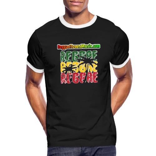 Rasta style reggae music design with classic roots - Men's Ringer T-Shirt