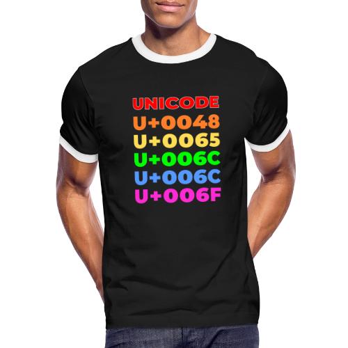Hello, in unicode - Men's Ringer T-Shirt