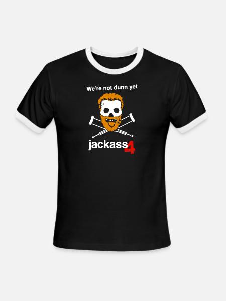 Jackass 4 - Men's Ringer T-Shirt - black/white