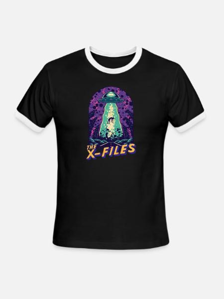 The X-Files - Men's Ringer T-Shirt - black/white