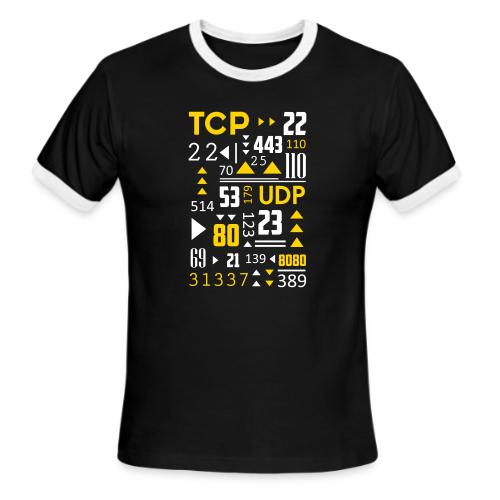 Port Numbers - Men's Ringer T-Shirt