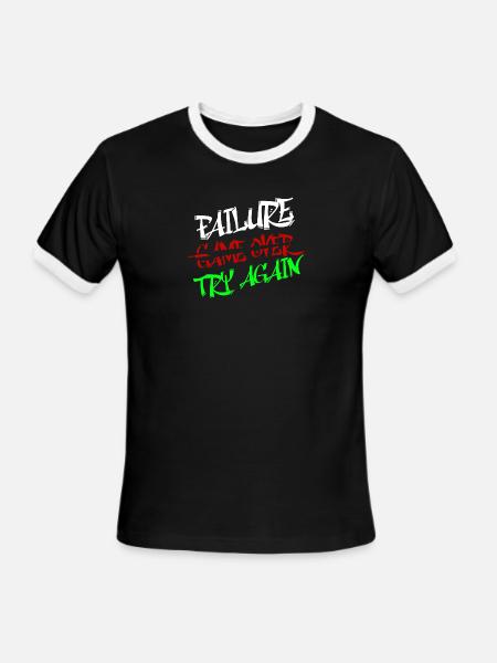 Bold Graffiti - Men's Ringer T-Shirt - black/white