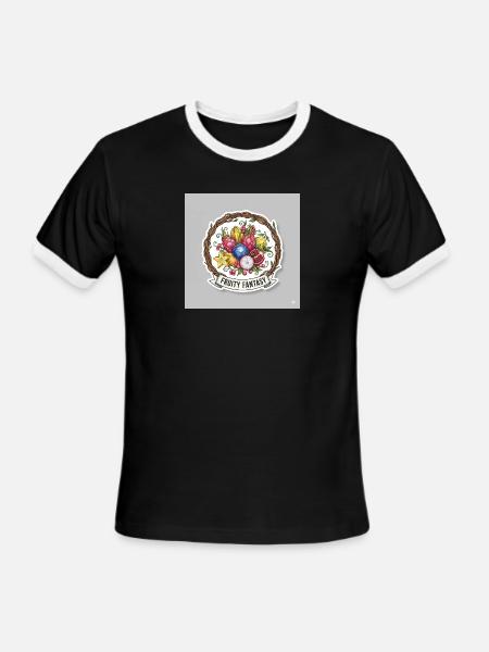 Fruity Fantasy Fruit Medley - Men's Ringer T-Shirt - black/white