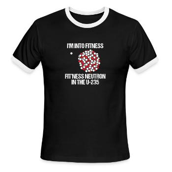 Nuclear Engineer Nuclear Engineering - Men's Ringer T-Shirt - black/white - Front - Jackson (183cm)