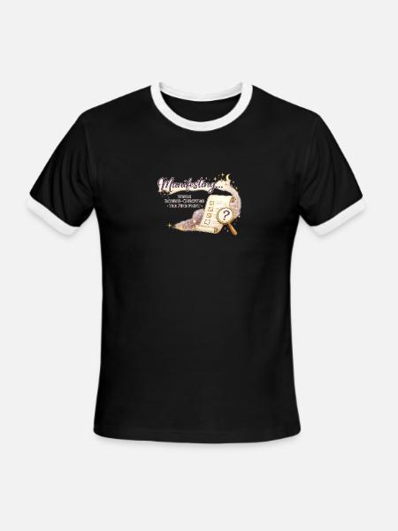 Manifesting Magic Checklist - Men's Ringer T-Shirt - black/white