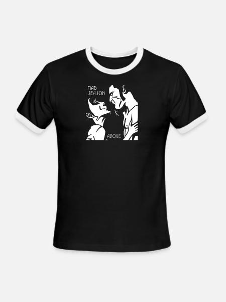 MAD SEASON - Men's Ringer T-Shirt - black/white