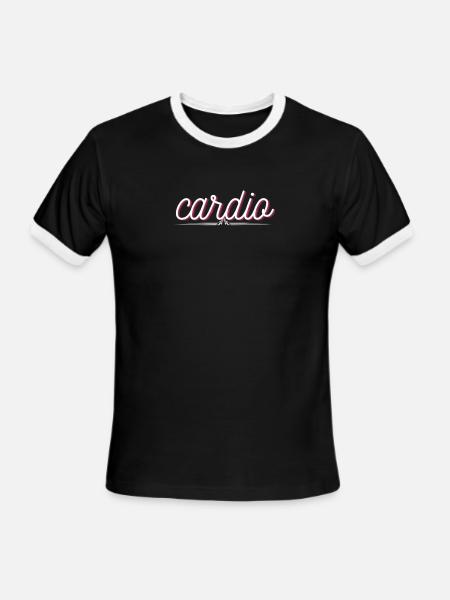 Cardio - Men's Ringer T-Shirt - black/white
