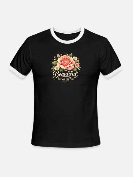 Unique Touch - Men's Ringer T-Shirt - black/white