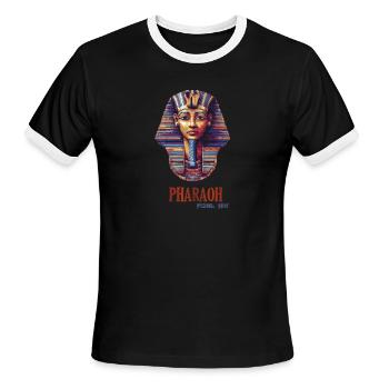 Pharaoh - Men's Ringer T-Shirt - black/white - Front - Jackson (183cm)