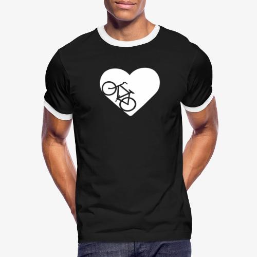 Bike in heart - Men's Ringer T-Shirt