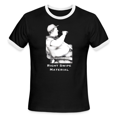 Right Swipe Material - Men's Ringer T-Shirt
