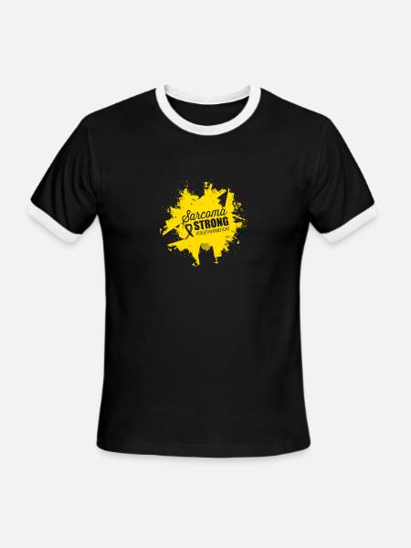 Sarcoma Cancer Awareness - Men's Ringer T-Shirt - black/white