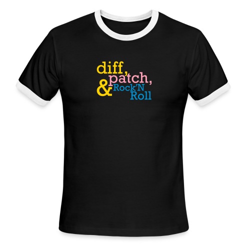 Diff, Patch and Rock'N Roll! - Men's Ringer T-Shirt