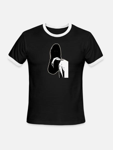 Foot Path Design - Men's Ringer T-Shirt - black/white