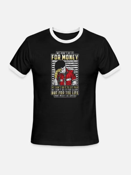 Paramedics Emergency Call Rescuer - Men's Ringer T-Shirt - black/white