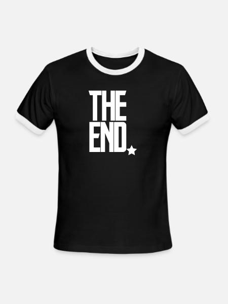 The End Game Screen - Men's Ringer T-Shirt - black/white