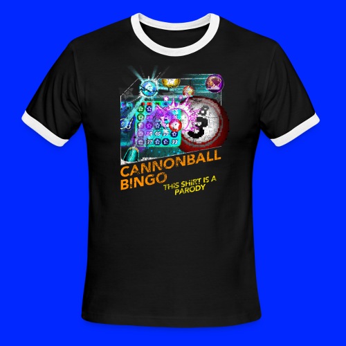 Vintage Cannonball Bingo Box Art Tee - Men's Ringer T-Shirt
