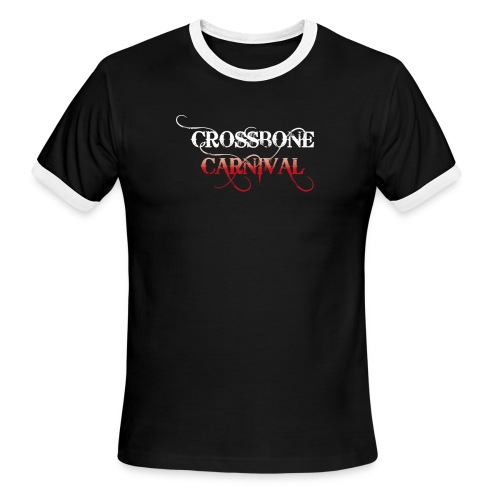 Crossbone Carnival Two colour T Shirt - Men's Ringer T-Shirt