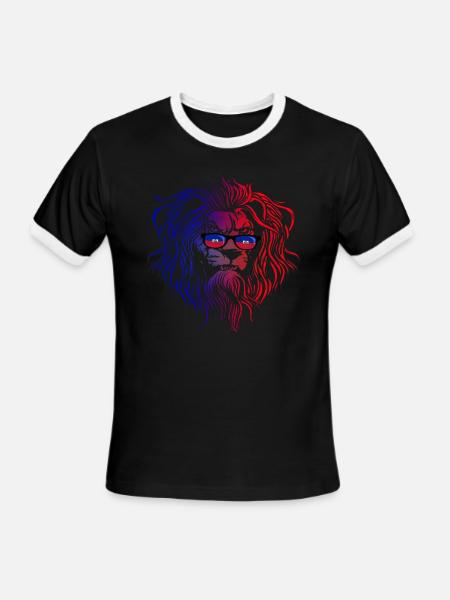 Haiti - Men's Ringer T-Shirt - black/white