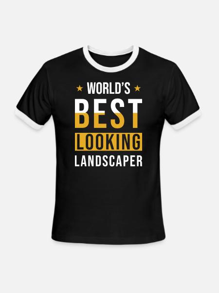 Horticulture Landscaping - Men's Ringer T-Shirt - black/white