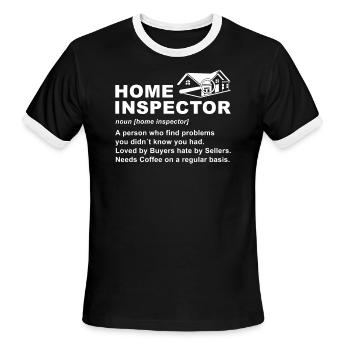 Home Inspector Defintion Home Inspector - Men's Ringer T-Shirt - black/white - Front - Jackson (183cm)