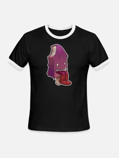 Ice Cream - Men's Ringer T-Shirt - black/white