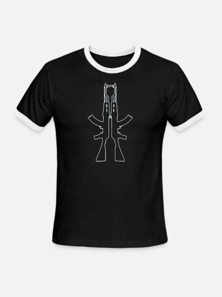 CSGO Skin - Men's Ringer T-Shirt - black/white