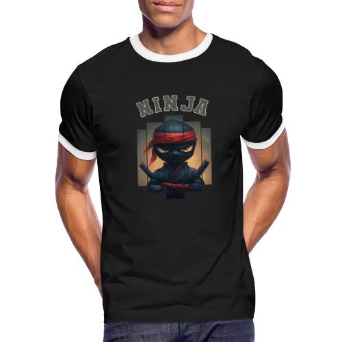 Cartoon Ninja Vibes - Men's Ringer T-Shirt