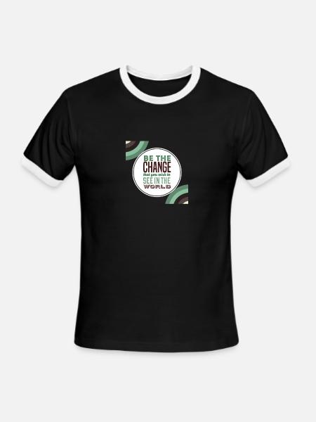 Motivational Quote - Men's Ringer T-Shirt - black/white