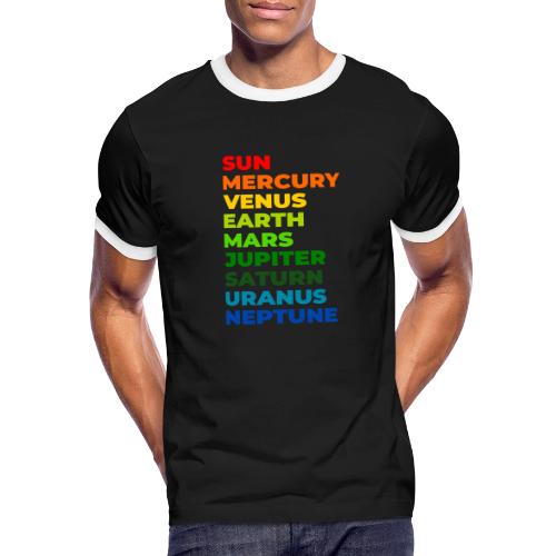 Color the solar system - Men's Ringer T-Shirt