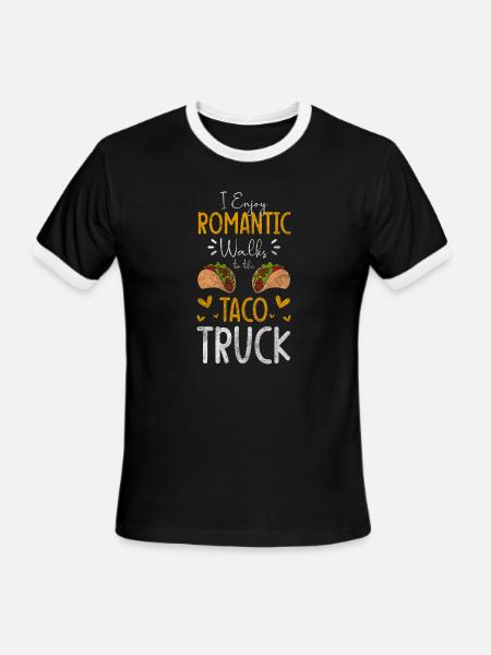 Mexican Latino Tortilla - Men's Ringer T-Shirt - black/white