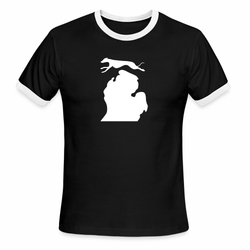 Greyhound Bark Michigan - Men's Ringer T-Shirt