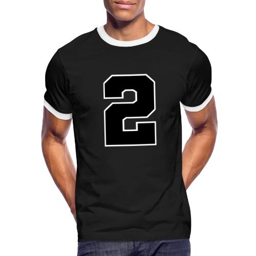 Varsity Number 2 Sports Design - Men's Ringer T-Shirt