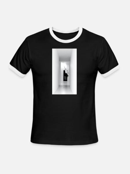 Dopamine - Men's Ringer T-Shirt - black/white