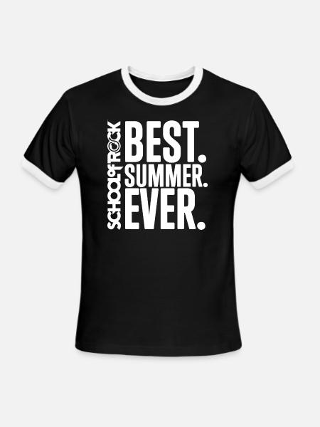 School of Rock Best Summer Ever - Men's Ringer T-Shirt - black/white