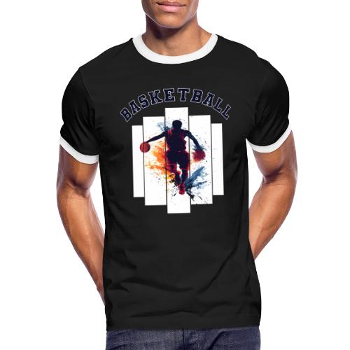 Basketball Never Stops - Men's Ringer T-Shirt