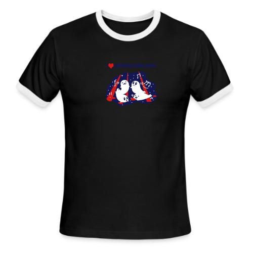 I Love Clubbing Seals - Men's Ringer T-Shirt