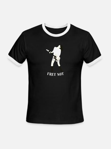 Fret_Not - Men's Ringer T-Shirt - black/white