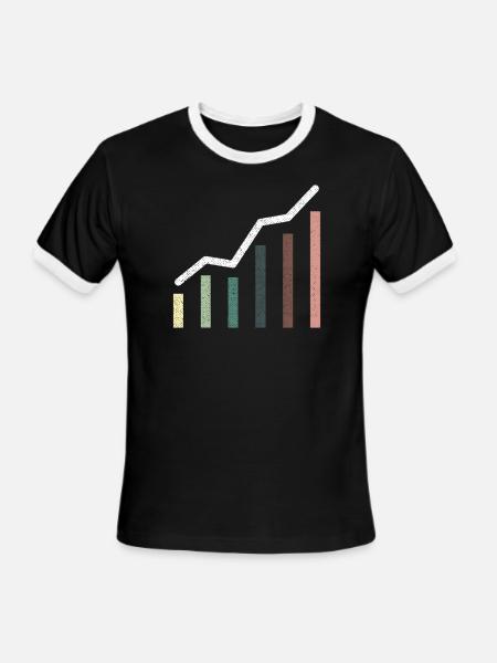 Stocks - Men's Ringer T-Shirt - black/white