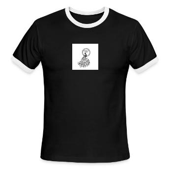 Beauty - Men's Ringer T-Shirt - black/white - Front - Jackson (183cm)