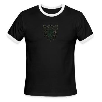 Sinead gifts - Men's Ringer T-Shirt - black/white - Front - Jackson (183cm)
