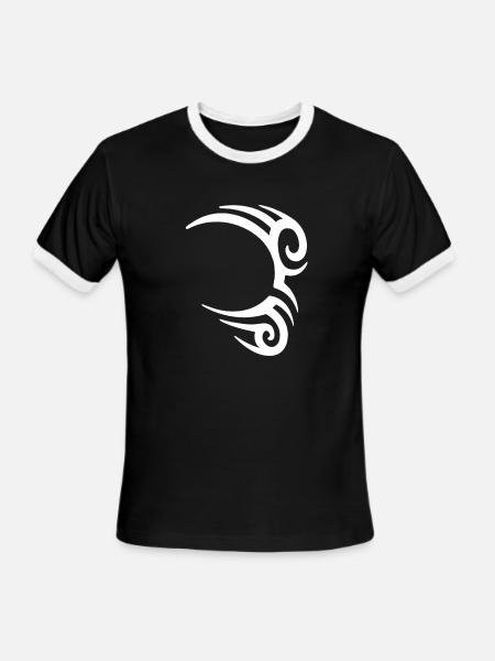 Iron Mike Tattoo - Men's Ringer T-Shirt - black/white