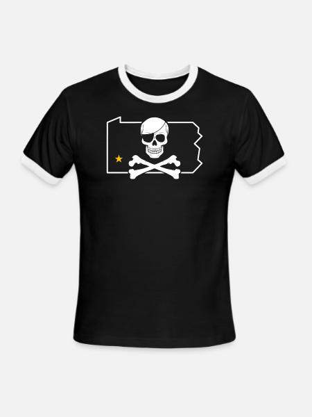 Bones PA - Men's Ringer T-Shirt - black/white