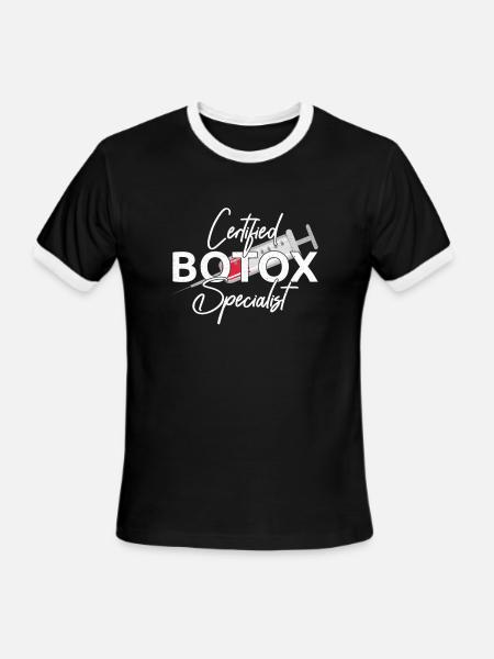 Certified Botox Specialist Botox Women Cosmetic - Men's Ringer T-Shirt - black/white