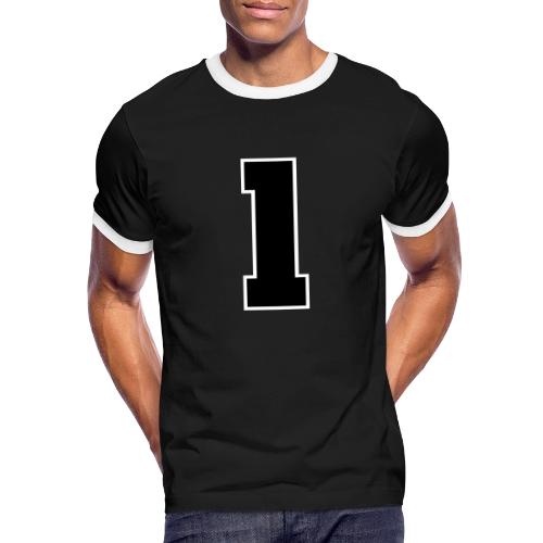Varsity Number 1 Athletic Style - Men's Ringer T-Shirt